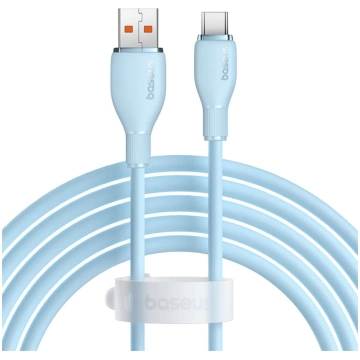 Pudinga USB-A USB-C 100W kabelis 2 m - zils BASEUS