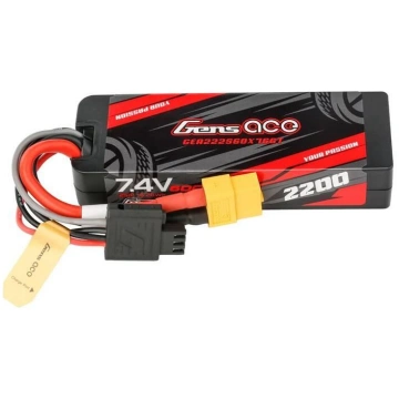 Lipo Gens ace G-Tech 2200mAh 7.4V 2S1P 60C GRP-76 