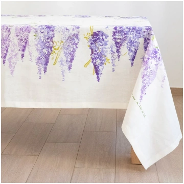 Glicine rectangular tablecloth Colori del Sole