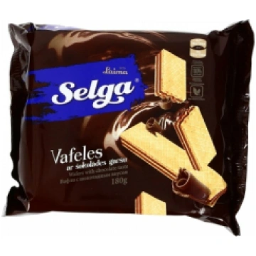 Vafeles SELGA ar šokolādes garšu, 180g 450-13863