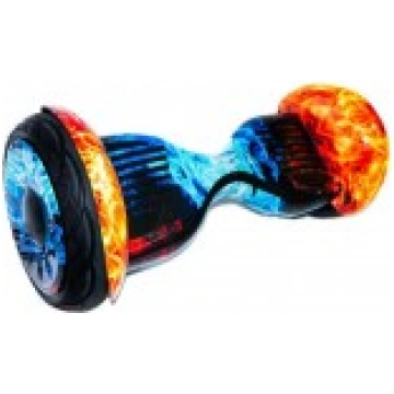 Giroskūteris 10,5 Bluetooth Red Blue Fire Smart Ba