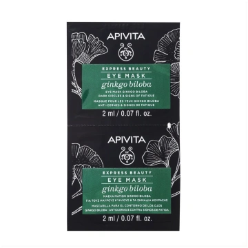 APIVITA EXPRESS BEAUTY, acu maska ar ginku, 2 ml, 
