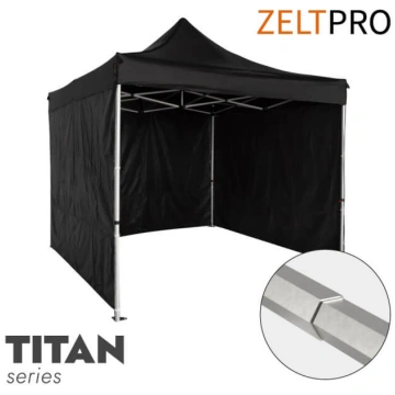 Tirdzniecības telts 3x3 Melna Zeltpro TITAN