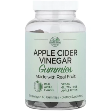 Country Farms, Apple Cider Vinegar Gummies, Real A