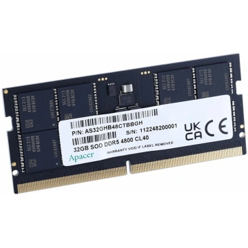 SODIMM DDR5 RAM APACER 32GB 4800MHz CL40 1.1V (1x3