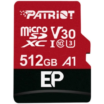 Atmiņas karte Patriot EP Series microSDXC, 512 GB,
