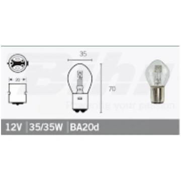 TECNIUM Spuldze BILUX 12V 35/35W 14671