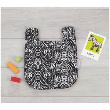 Kāju balsts CuddleCo Zebra, balta krās./melna krās