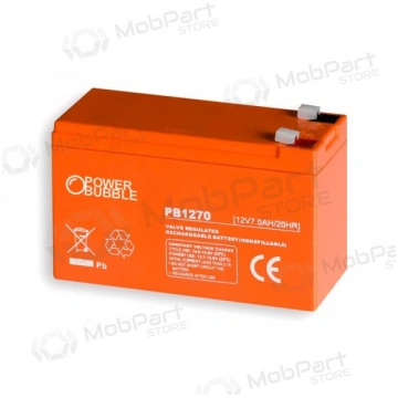 Akumulators Power Bubble PB1207 (7Ah, 12V)