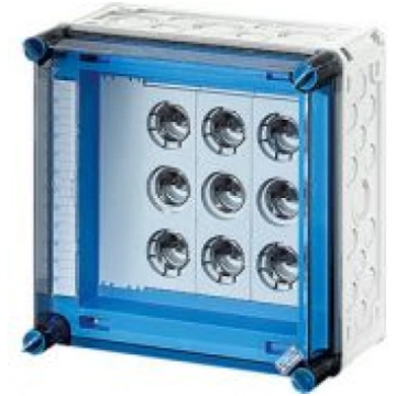 Mi fuse box, 3x3x63A, DIII, E33 bus-mounted 400 A,