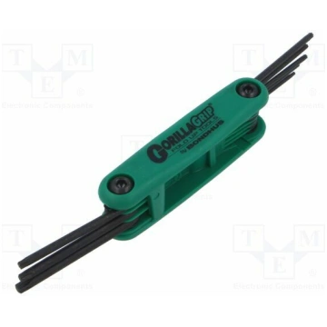 Wrench: Torx®-set; TX6,TX7,TX8,TX9,TX10,TX15,TX20,