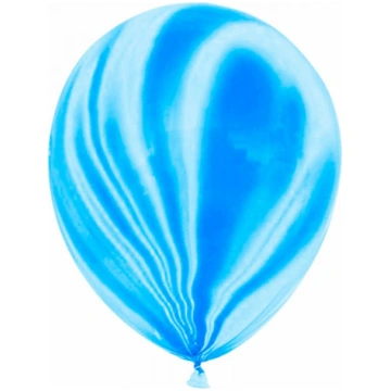 Lateksa balons ar zīmejumu, Zils, (30 cm) Belbal B