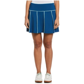 Multi Piped Pleated Skort