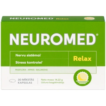 Neuromed relax, 30 mīkstas kapsulas