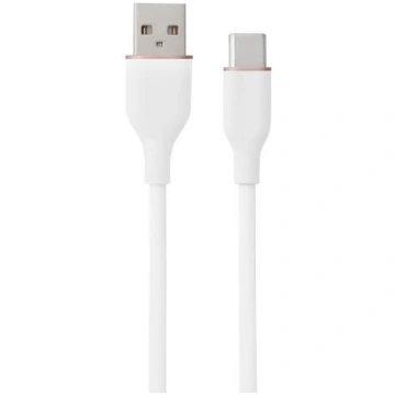 Silicone Cable USB Type-A - Type-C (white, 2m) CA9
