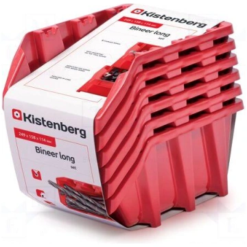 Container: cuvette | red | long | 249x158x114mm | 