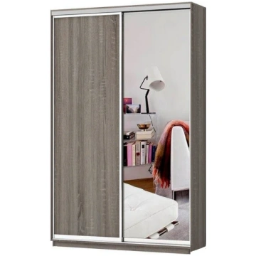 Skapis ar 2 bīdāmām durvīm ar spoguli 110/220/60 c