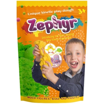 ZEPHYR kinētiskais zefīra plastilīns 300G (ZAĻŠ) (
