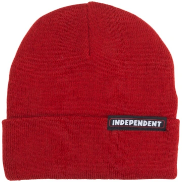 Men's Beanie Bar Cardinal Red Independent