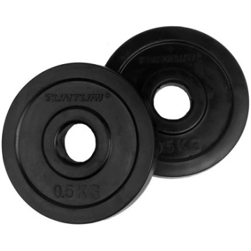 Gumijoti svaru diski TUNTURI 0,5-20kg