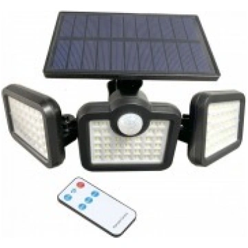 LED prožektors ar saules paneli un sensoru 21.6W,