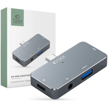 HUB USB Tech-Protect Adapter Tech-Protect V6 hub 4