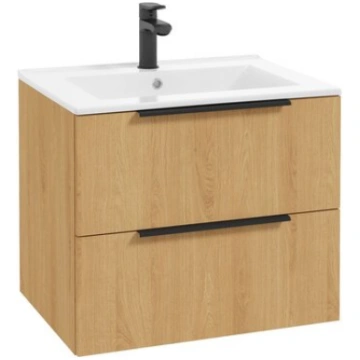 Vannas skapis DEFTRANS Natur ar izlietni 60cm ozol