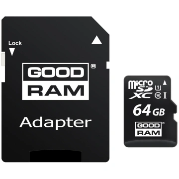 Goodram atmiņas karte microSD M1AA-0640R12, 64GB, 