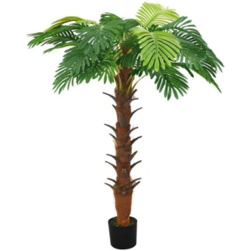 vidaXL mākslīgā cikas palma ar podiņu, 160 cm, zaļ