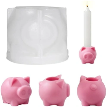Silikona pelējuma sveču turētājs DIY 1-4 Numbers C