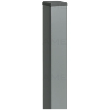 Metāla stabs 80x80x2mm, cinkots + RAL7016, pelēks