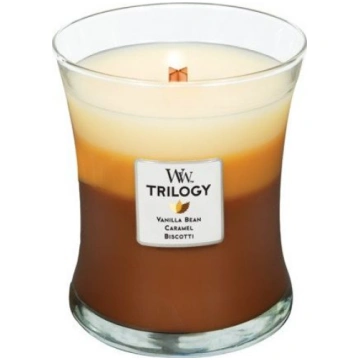 WoodWick Trilogy Cafe Sweets scented candle 275 g 