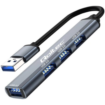 Qoltec 53791 hub adapter usb 3.0 4in1 4x usb 3.0 (