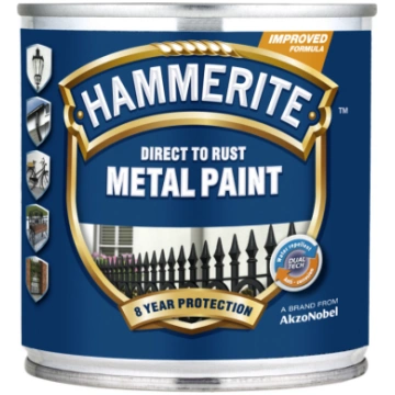 Metāla aizsargkrāsa Hammerite Smooth 0.25 L zelta