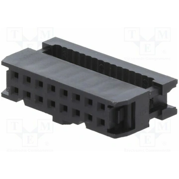 Connector: IDC; plug; female; PIN: 16; IDC; for ri