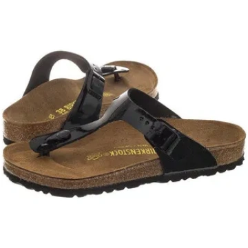 Birkenstock Gizeh Patent Black 043661 (BK5-c) apav