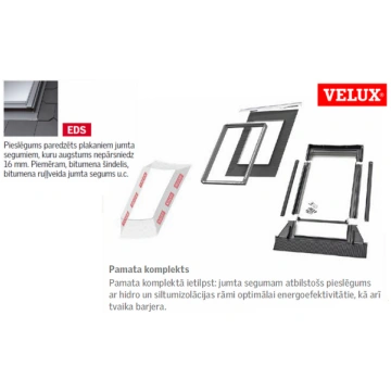 VELUX Jumta Loga iebūvēšanas pamata komplekts EDS 