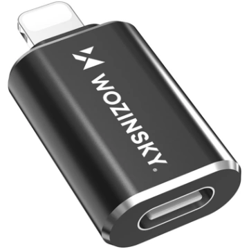 Adapteris iPhone Lightning - USB-C - melns WOZINSK