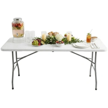Saliekams banketu galds FUNFIT GARDEN 180 cm (balt