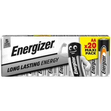 AA baterijas Energizer Everyday DP20, alkaliskās A