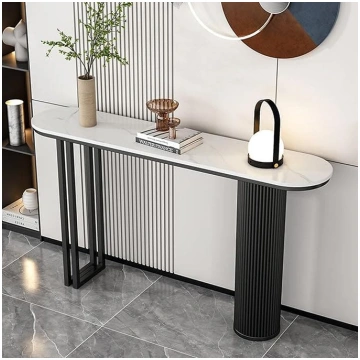 Narrow Console Table for Entryway, Modern Entrance