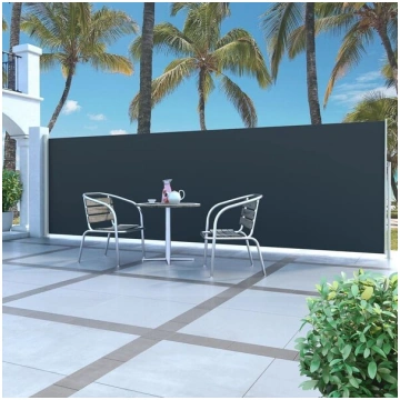 vidaXL izvelkama sānu markīze, 160 x 500 cm, melna