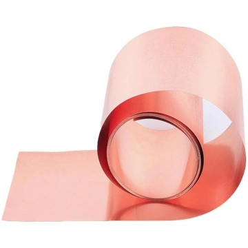 plakana T2 tīra vara folija, platums 100 mm, 150 m
