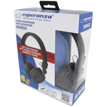 WIRED HEADSET BONGO ( EH212K ) austiņas Esperanza