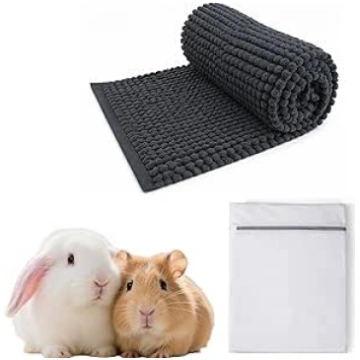 zeostmont Guinea Pig Mat 60 x 40 cm with Wash Bag 