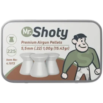 Mr. Shoty Flathead 5,5 mm lodītes 1g – 225 gab. Wa