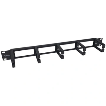 Equip 19" Rack Mount Cable Management Panel, Black