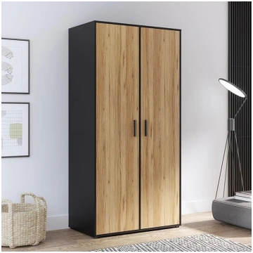 Forte Jupiter Wardrobe 95 Industrial Style Cabinet