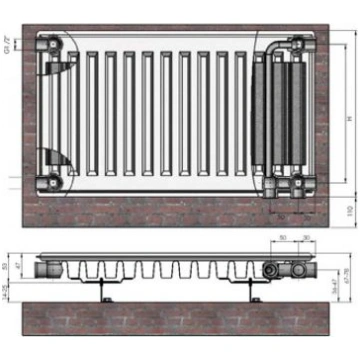 Radiators 11x500x600 Ventil Compact Termolux 91150