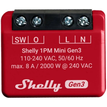 Shelly Shelly 1PM Mini Gen3 Controller, WiFi/Bluet